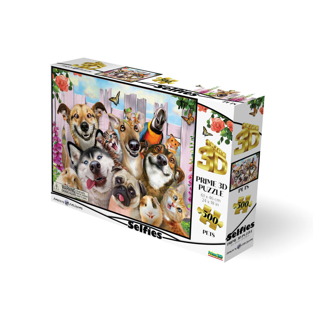 Pet Selfie Howard Robinson 3D Jigsaw Puzzle 10062 500 Piece  24"x18"