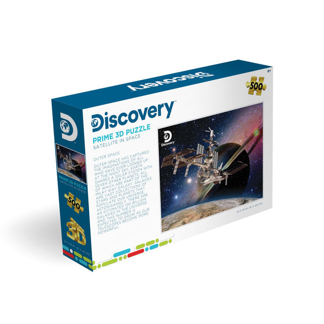 Satellite in Space Discovery 3D Jigsaw Puzzle 10418 500 Piece 24"x18"