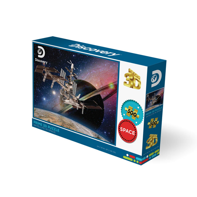 Satellite in Space Discovery 3D Jigsaw Puzzle 10418 500 Piece 24"x18"