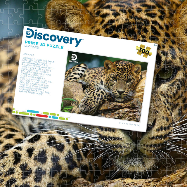 Leopard Discovery 3D Jigsaw Puzzle 10474 500 Piece 24"x18"