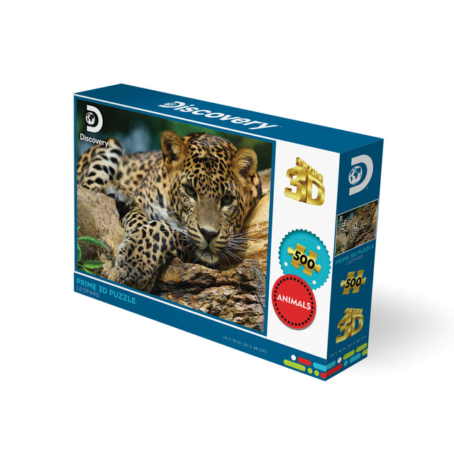 Leopard Discovery 3D Jigsaw Puzzle 10474 500 Piece 24"x18"