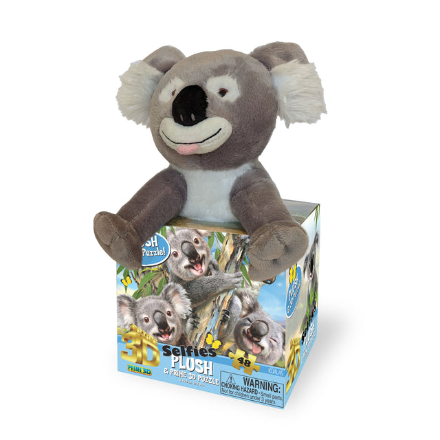 Koala Selfie Howard Robinson 3D Jigsaw Puzzle Plush Toy 15805 48 Piece 12"x9"