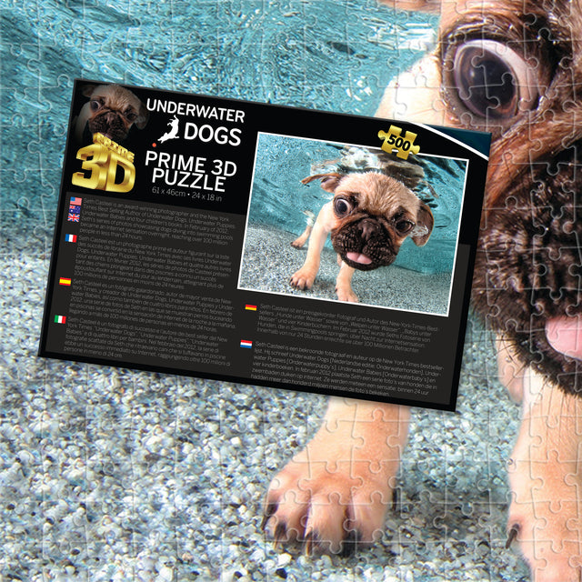 Underwater Dogs Iggy 3D Jigsaw Puzzle 20010 500 Piece 24"x18"