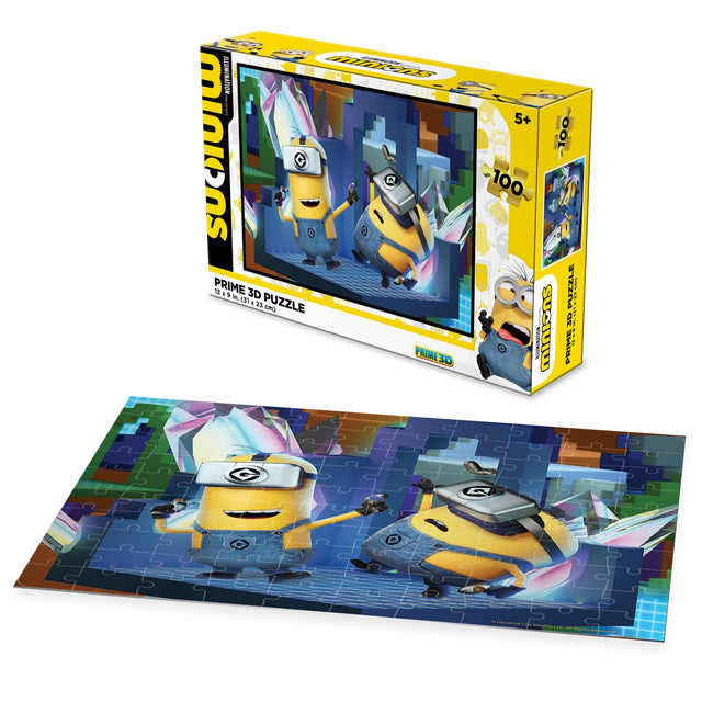 Minions Universal 3D Jigsaw puzzle 20573 100 Piece 12" x 9"