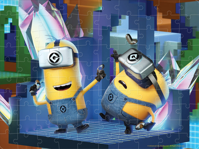 Minions Universal 3D Jigsaw puzzle 20573 100 Piece 12" x 9"