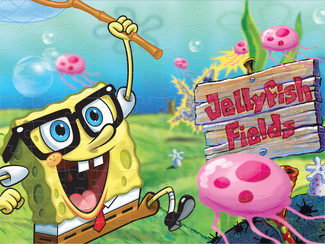 Sponge Bob Square Pants Nickelodeon 3D/2D Jigsaw Puzzle 20628 100 Piece 12"x9"