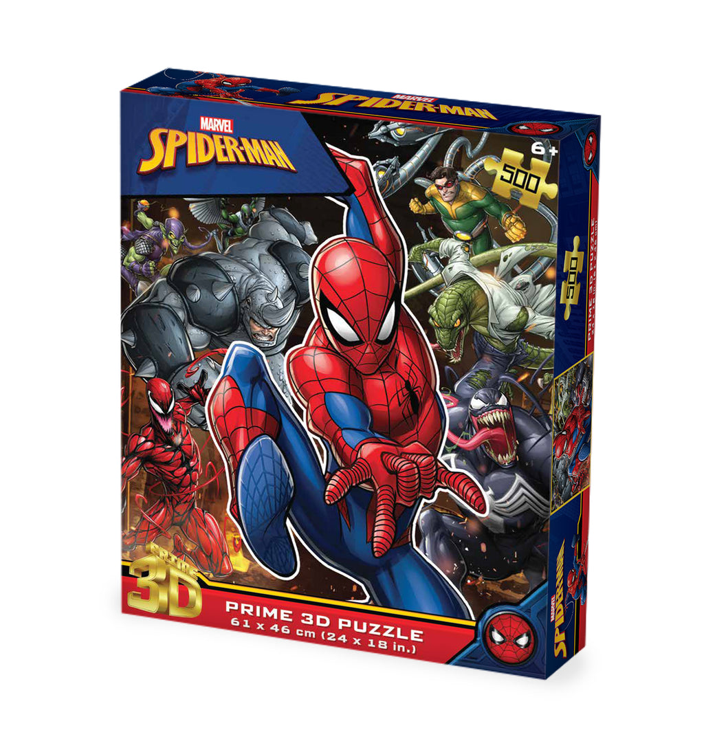 Puzzlr Spiderman Marvel 3D Jigsaw Puzzle 32552 500PC 24x18