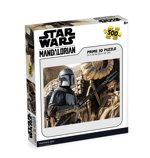The Mandalorian Star Wars Lucas 3D Jigsaw Puzzle 32630 500 Piece 24"x18"