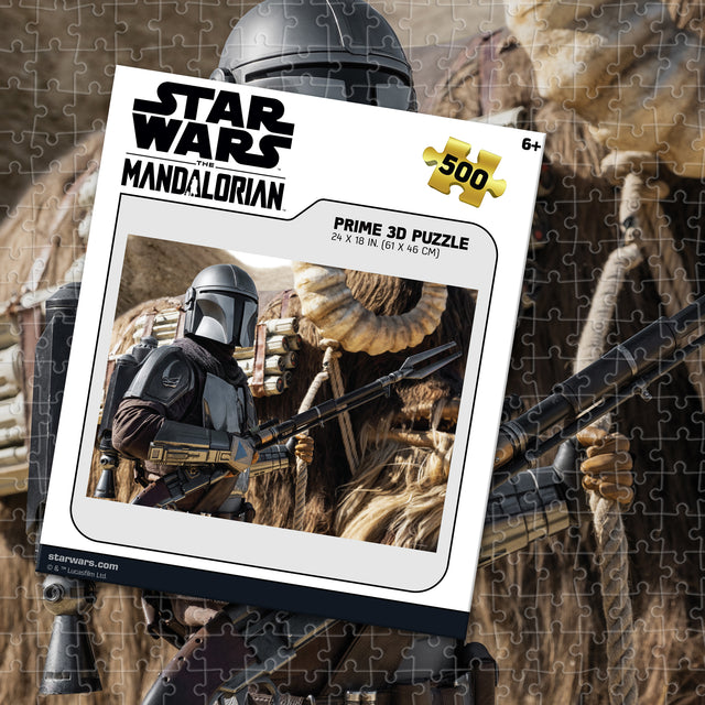The Mandalorian Star Wars Lucas 3D Jigsaw Puzzle 32630 500 Piece 24"x18"