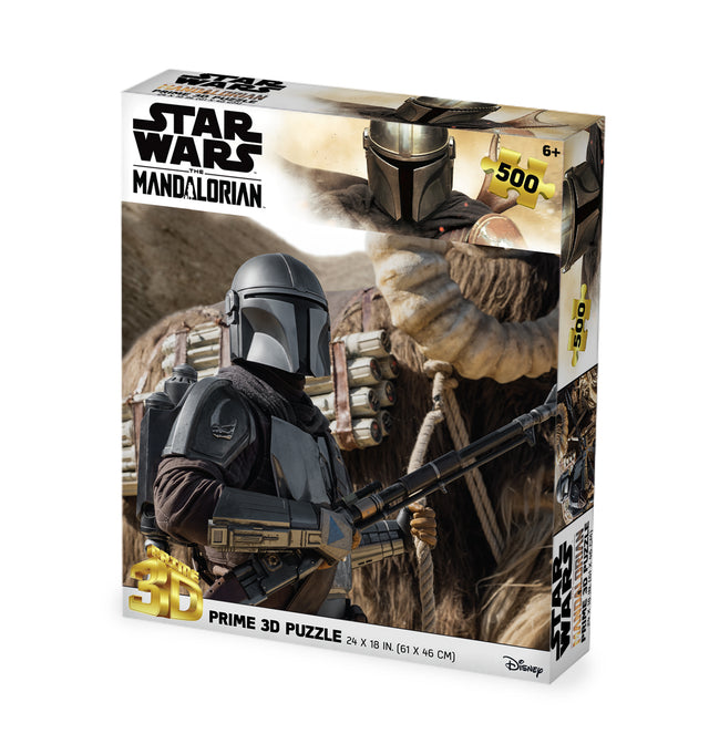 The Mandalorian Star Wars Lucas 3D Jigsaw Puzzle 32630 500 Piece 24"x18"