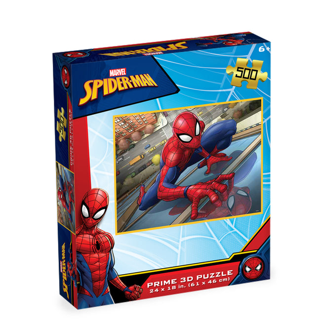 Spider Man Marvel 3D Jigsaw Puzzle 32647 500 Piece 24"x18"