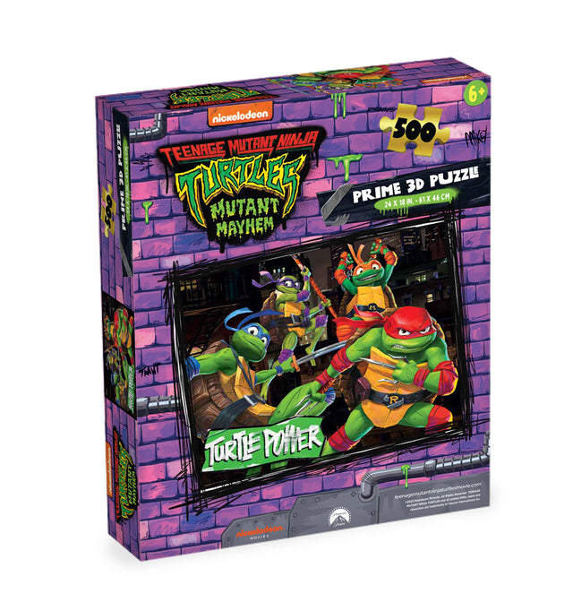 Teenage Mutant Ninja Turtles Nickelodeon 3D Jigsaw Puzzle 32767 500piece 24"x18"
