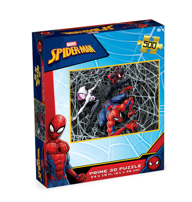 Spider-Man Marvel 3D Jigsaw Puzzle 32803 500 Piece 24"x18"