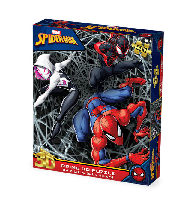 Spider-Man Marvel 3D Jigsaw Puzzle 32803 500 Piece 24"x18"