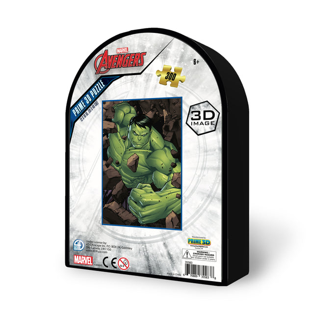 The Hulk Marvel 3D Jigsaw Puzzle in Tin Box Packaging 35583 300 Piece 12"x18"
