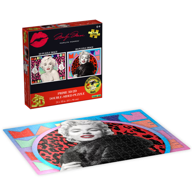 Marilyn Monroe 3D/2D Jigsaw Puzzle 37520 500 Piece 24"x18"