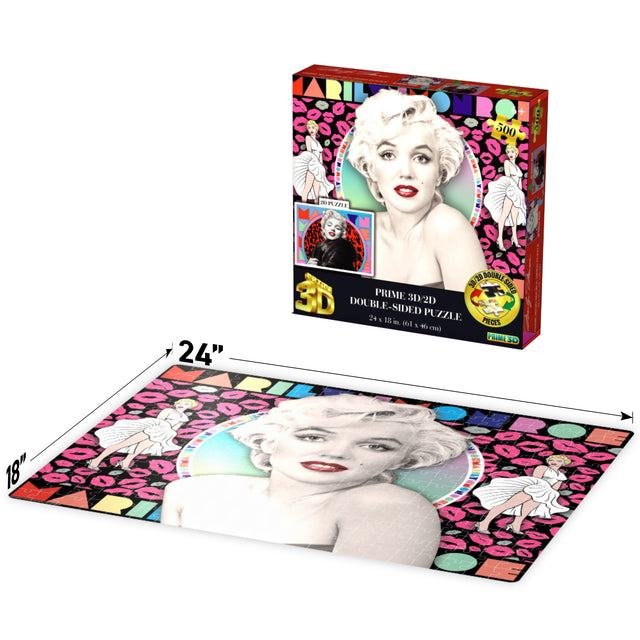 Marilyn Monroe 3D/2D Jigsaw Puzzle 37520 500 Piece 24"x18"