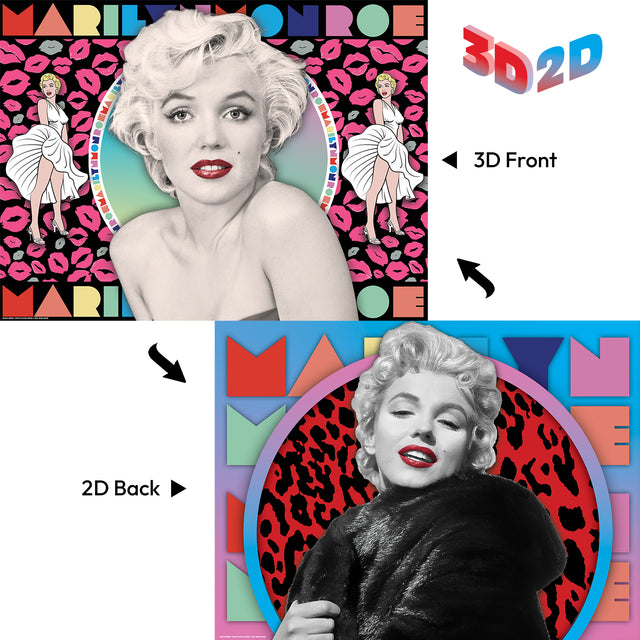 Marilyn Monroe 3D/2D Jigsaw Puzzle 37520 500 Piece 24"x18"