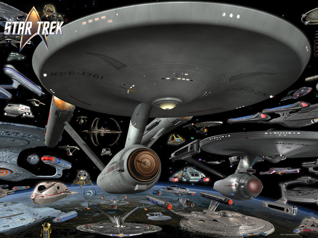 3D/2D Paramount Star Trek 500pc 24x18" Jigsaw Puzzle 37524