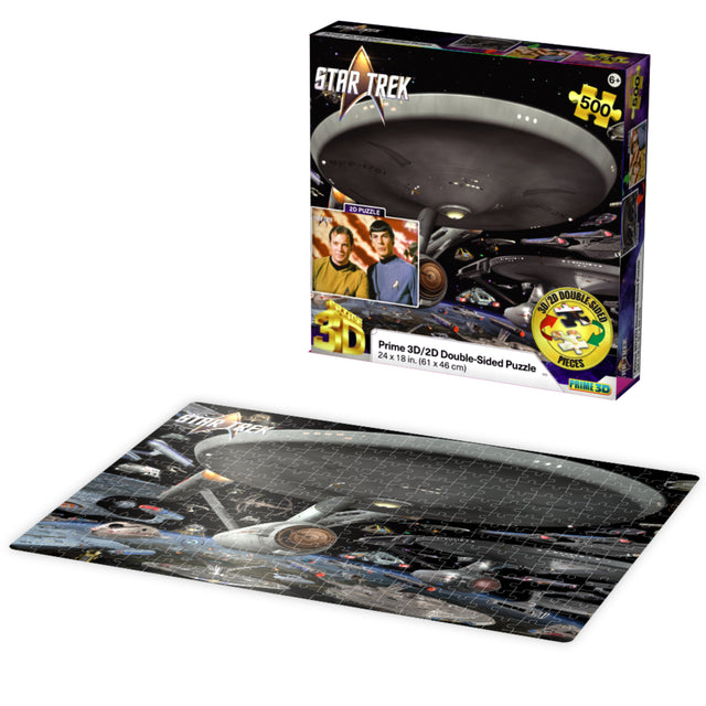 3D/2D Paramount Star Trek 500pc 24x18" Jigsaw Puzzle 37524