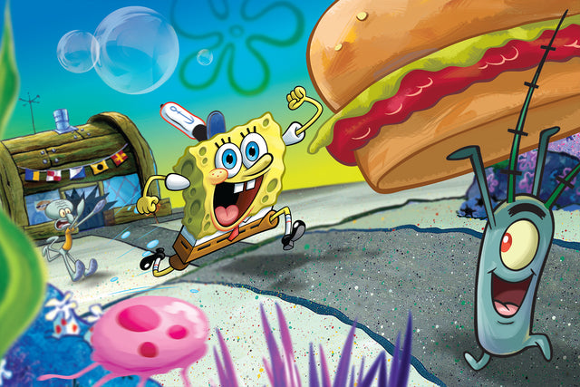 3D/2D Nickelodeon Sponge Bob 150pc 12x18" Jigsaw Puzzle 37532