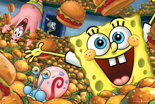 3D/2D Nickelodeon Sponge Bob 150pc 12x18" Jigsaw Puzzle 37532