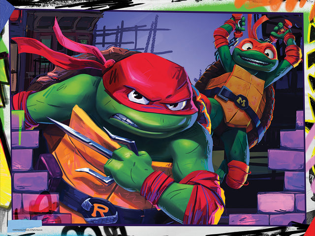 3D/2D Nickelodeon Teenage Mutant Ninja Turtles 300PC 24x18" Jigsaw Puzzle 37540