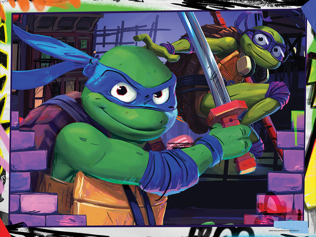 3D/2D Nickelodeon Teenage Mutant Ninja Turtles 300PC 24x18" Jigsaw Puzzle 37540