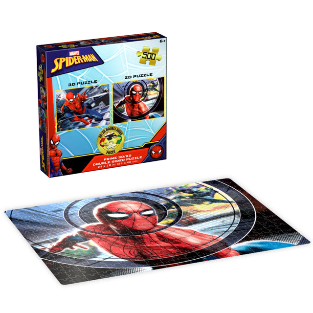 Spider-Man Marvel 3D/2D Jigsaw Puzzle 37541 500 piece 24"x18"