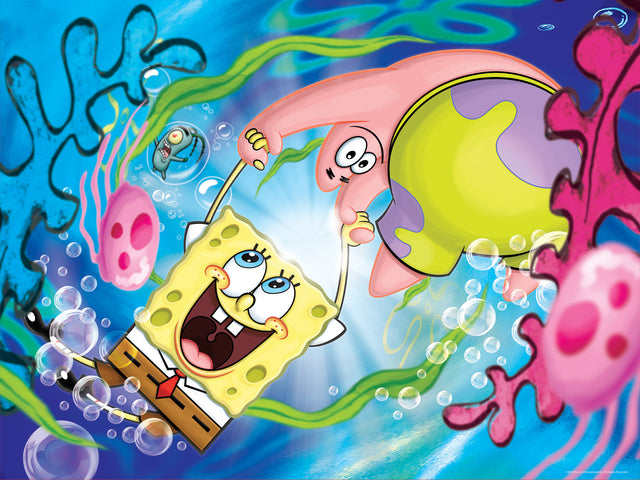 Spongebob Nickelodeon 3D/2D Jigsaw Puzzle 37545 500 Piece 24"x18"