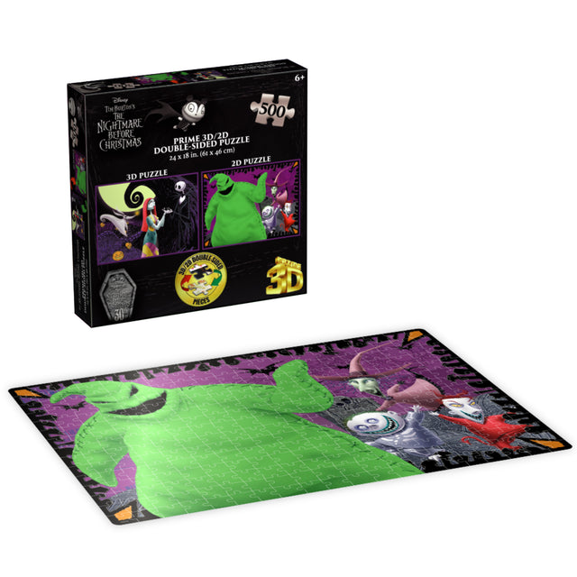 3D/2D Disney The Nightmare Before Christmas 500pc 24x18" Jigsaw Puzzle 37557