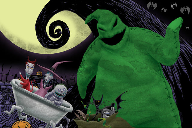 3D/2D Disney Nightmare before Christmas 200pc 12x18" Jigsaw Puzzle 37584