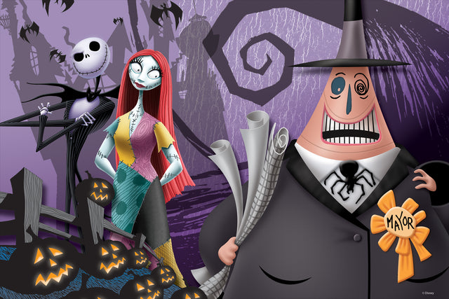 3D/2D Disney Nightmare before Christmas 200pc 12x18" Jigsaw Puzzle 37584