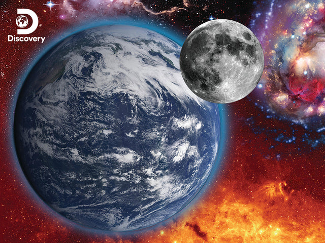 Puzzlr Earth & Moon Discovery 3D Jigsaw Puzzle 10487 500pc 24x18"