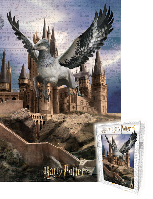Puzzlr Buckbeak Harry Potter 3D Jigsaw Puzzle in Tin Book Packaging 35624 300pc 18x12"