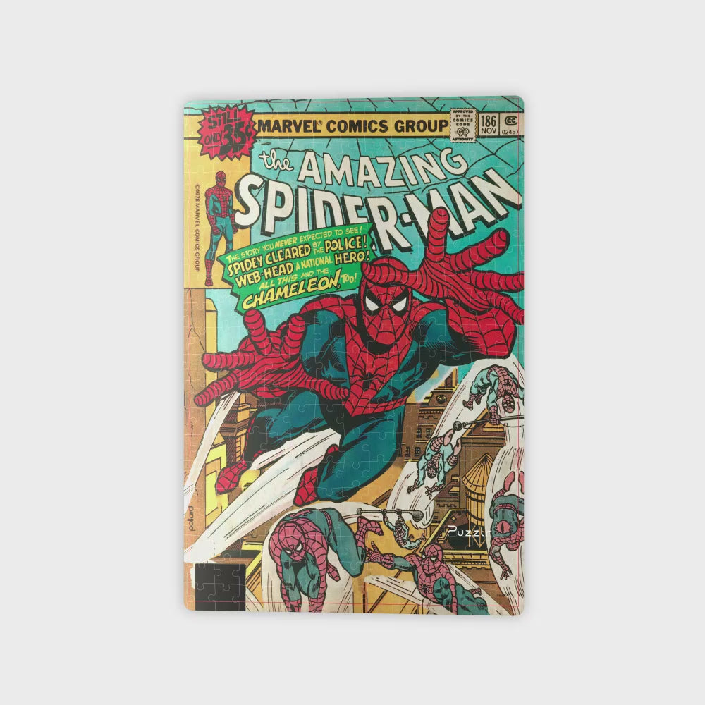 Spider Man Marvel 3D Jigsaw Puzzle in Tin Book Packaging 35561 300pc 18x12