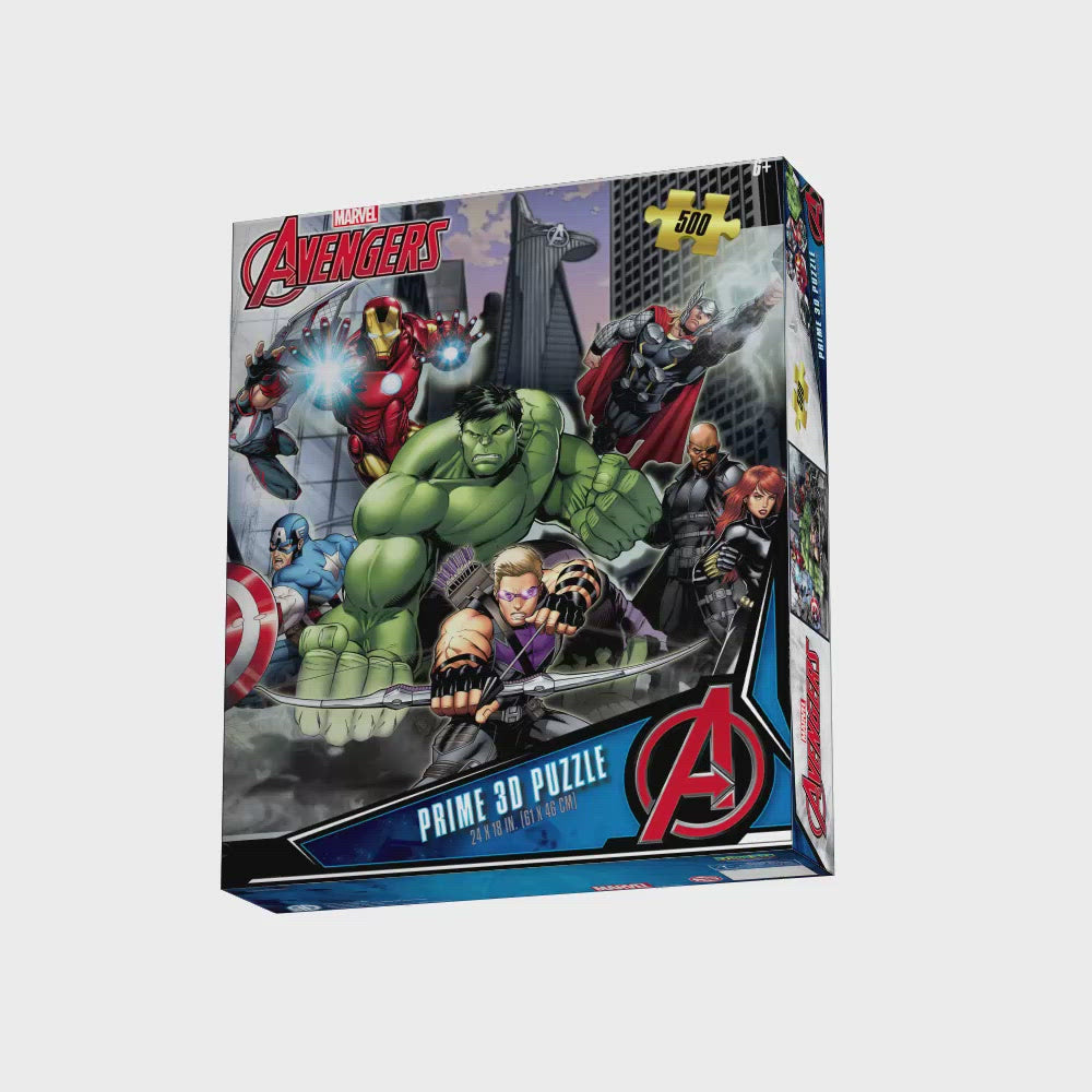 Puzzlr Avengers Marvel 3D Jigsaw Puzzle 32549 500pc 24x18