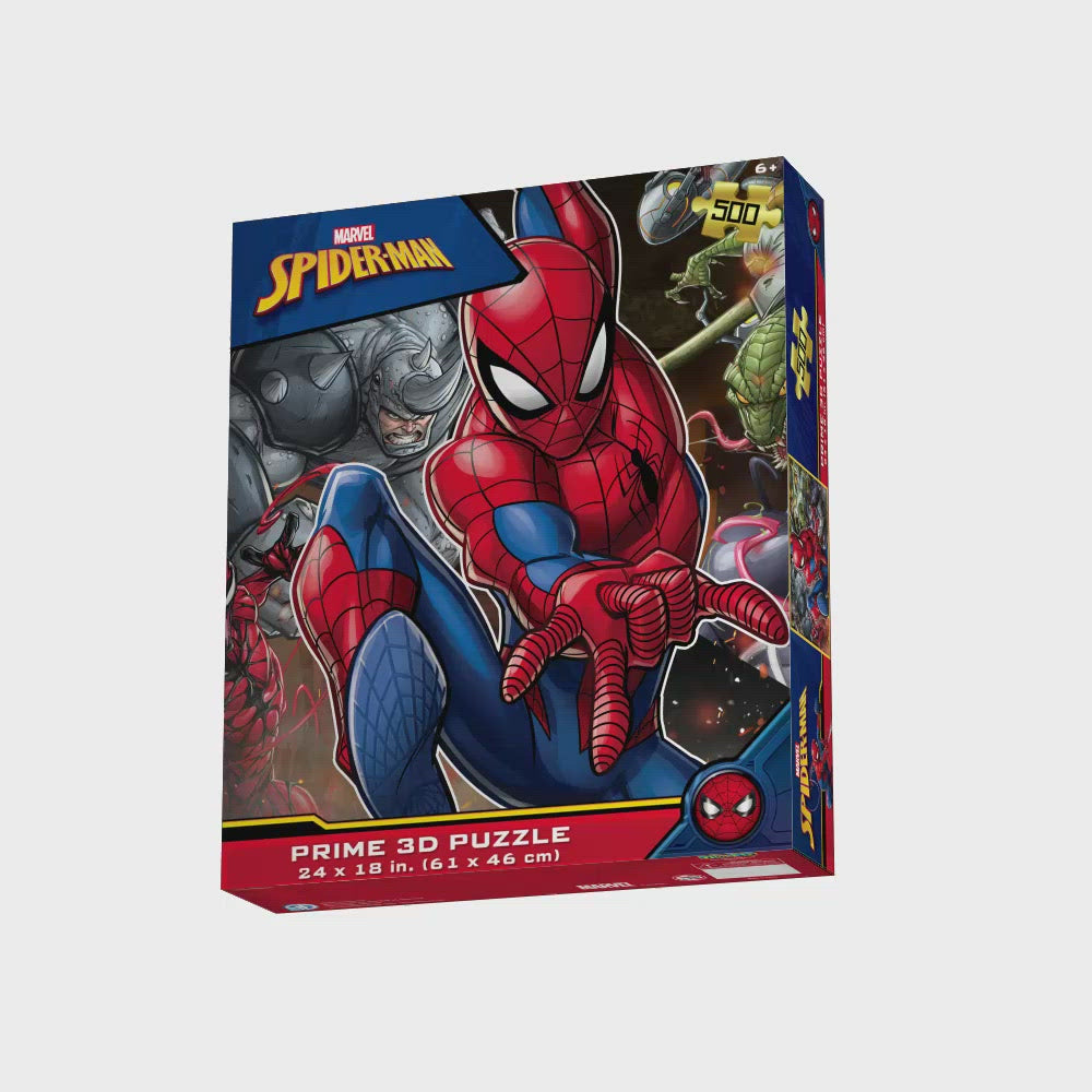 Marvel Spider-Man Prime 500 Piece 3D Puzzles 24”x18” Ages 6+ New Sealed 