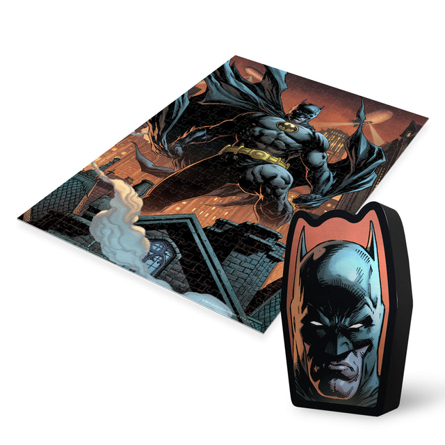 Nathan Puzzle Batman 60 Pezzi Per Bambini 6+ – Gioco Educativo Con Raccoglitore Pezzi, 36x26 Cm, Ideale Regalo Compleanno