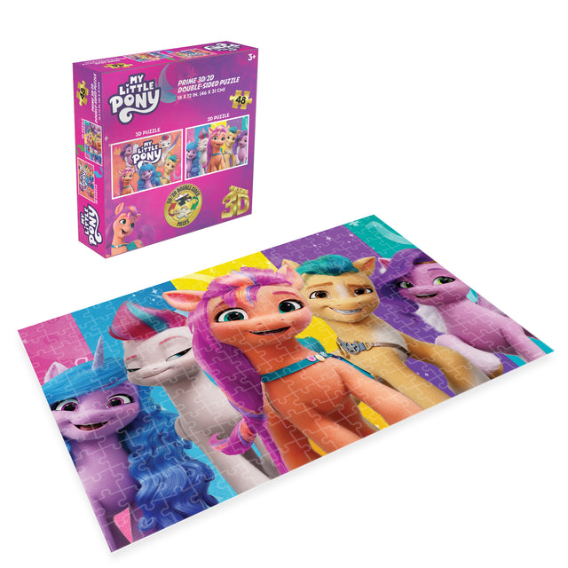 3D/2D Hasbro My Little Pony 48pc 12x18" Jigsaw Puzzle 37536