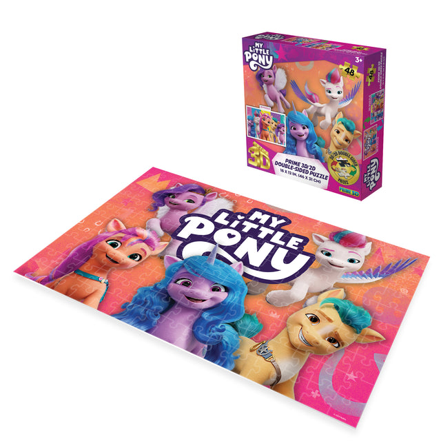 3D/2D Hasbro My Little Pony 48pc 12x18" Jigsaw Puzzle 37536