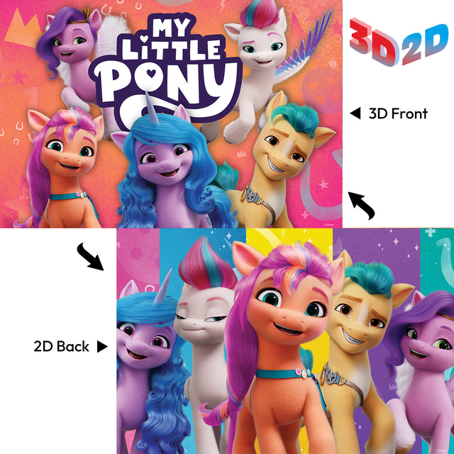 3D/2D Hasbro My Little Pony 48pc 12x18" Jigsaw Puzzle 37536