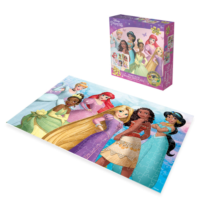 3D/2D Disney Princess 200pc 12x18" Jigsaw Puzzle 37550