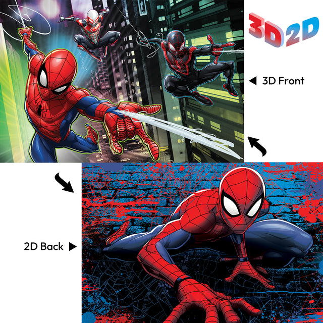 3D/2D Marvel Spider-Man 200pc 12x18" Jigsaw Puzzle 37552