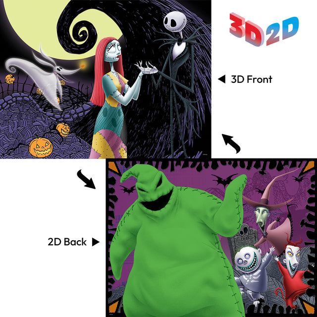 3D/2D Disney The Nightmare Before Christmas 500pc 24x18" Jigsaw Puzzle 37557