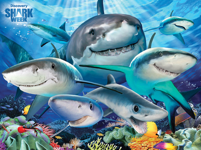 Puzzlr Howard Robinson - Shark Selfie Shark Week 3D Jigsaw Puzzle 10668 100pc 12x9"