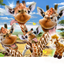 Puzzlr Giraffe Selfie Howard Robinson 3D Jigsaw Puzzle + Plush Toy 15802 48pc 12x9"